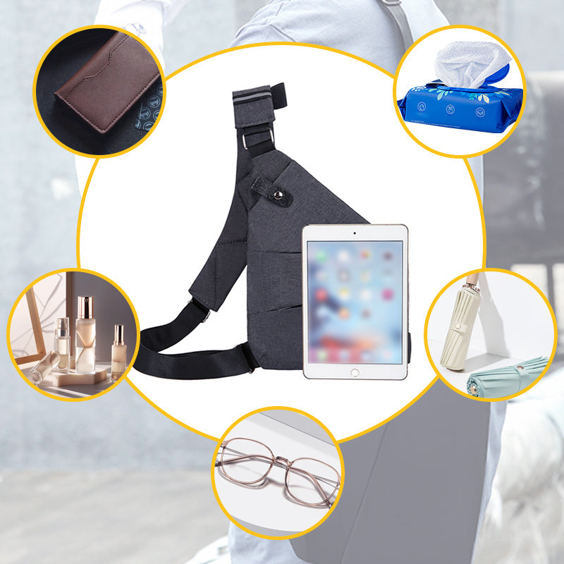 Aurellia - Anti-theft Shoulder Bag, Waterproof, Lightweight, for Travel and Excursions, Ergonomic and Spacious Design