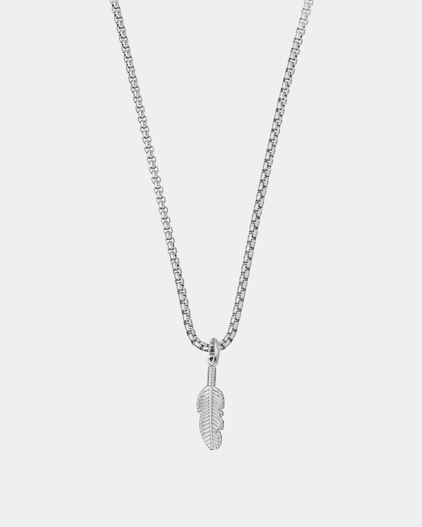 Plume Silver Necklace