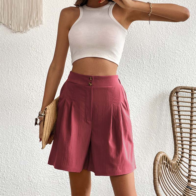 Monochromatic Casual Shorts