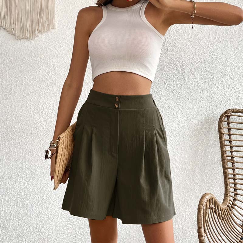 Monochromatic Casual Shorts