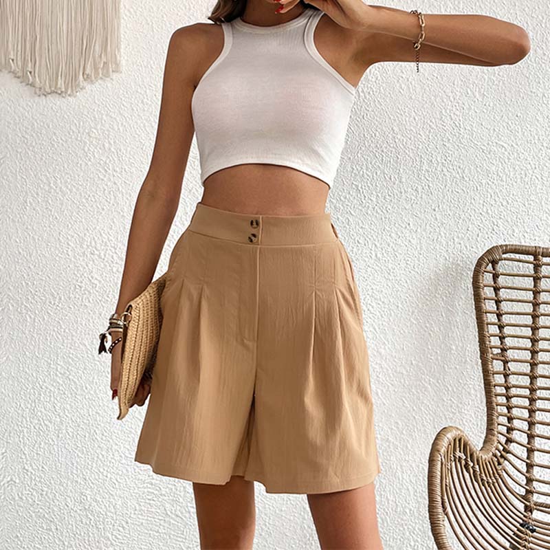 Monochromatic Casual Shorts
