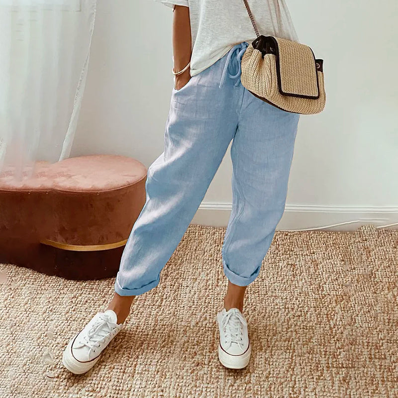 【Cotton and Linen】Comfortable Leisure Trousers