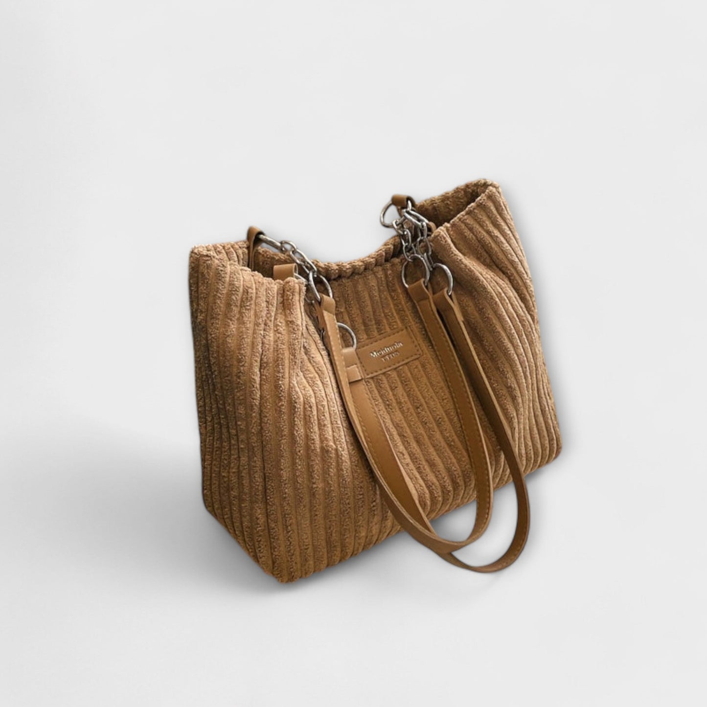 Aurellia Shoulder Bag in Soft Rope - Adjustable Strap, Spacious Design, Khaki