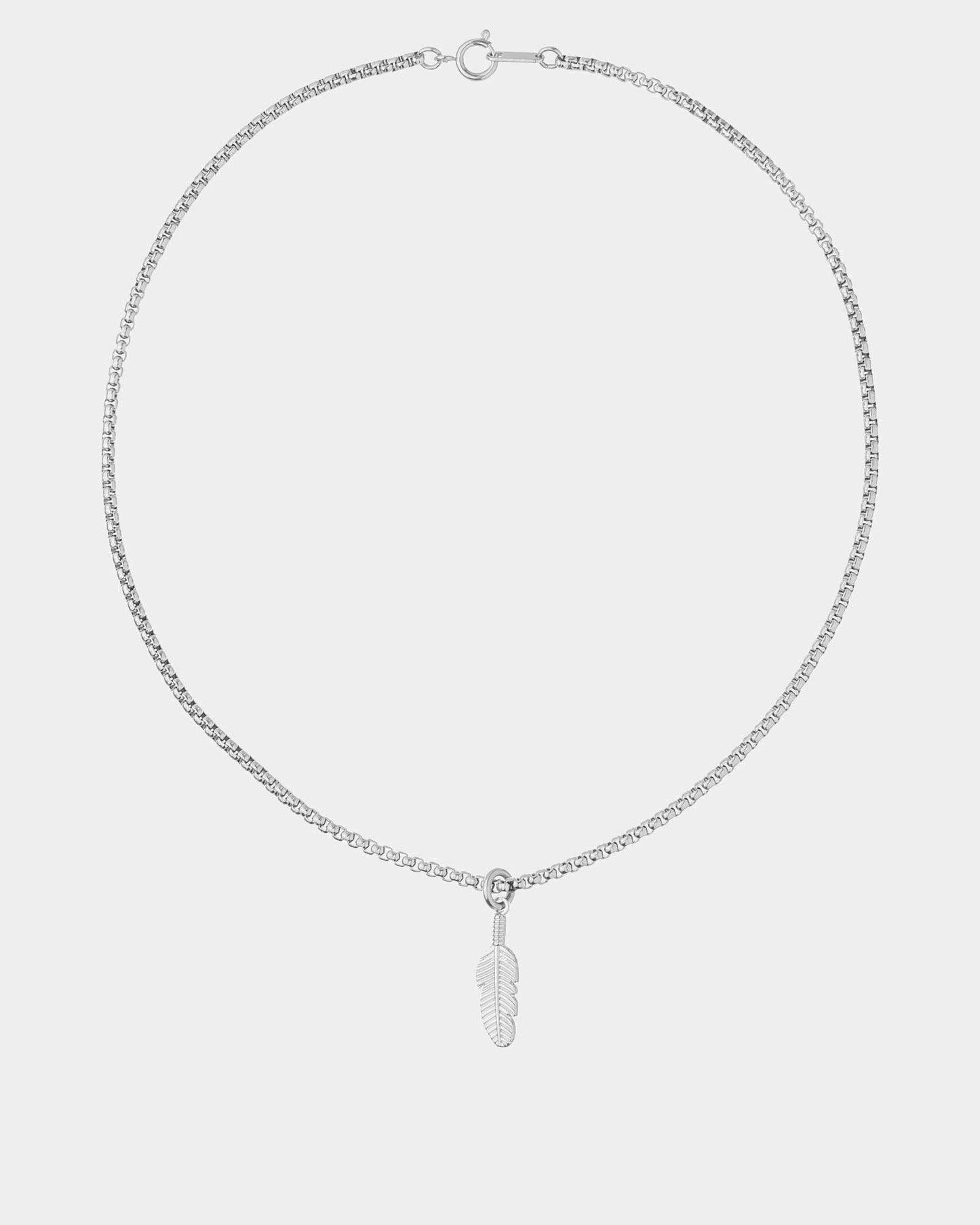 Plume Silver Necklace