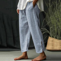 【Cotone e Lino】Pantaloni Casual Confortevoli