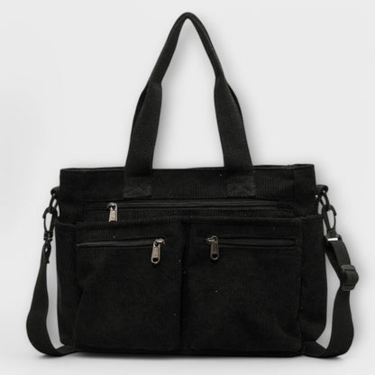 Aurellia Shoulder Bag - Lightweight, Water-Resistant Rope Material, Spacious Zippered Compartment, Ideal for Work or Travel