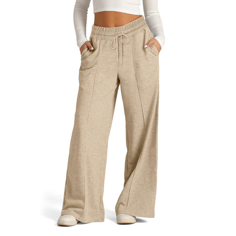 Plain Colour Casual Trousers