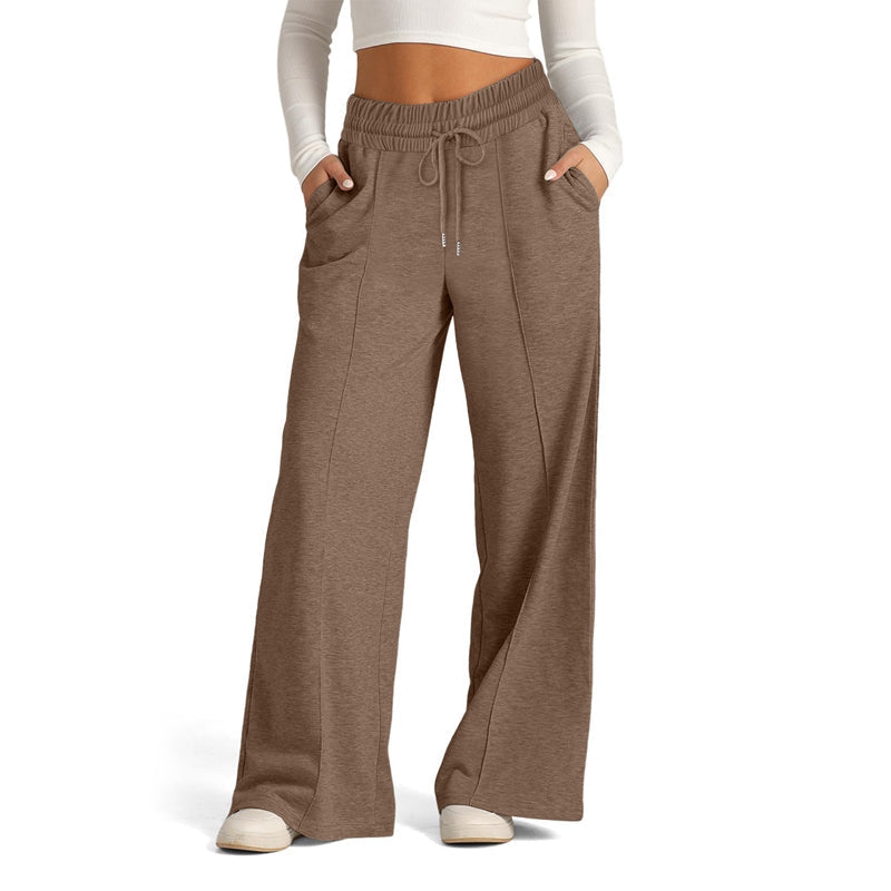 Plain Colour Casual Trousers