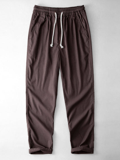 Cuban Jacquard Geometric Shirt & Straight Leg Linen Trousers