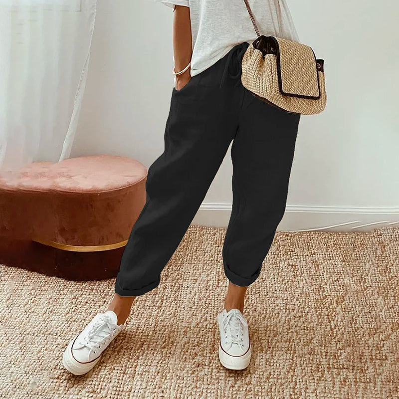 【Cotton and Linen】Comfortable Leisure Trousers