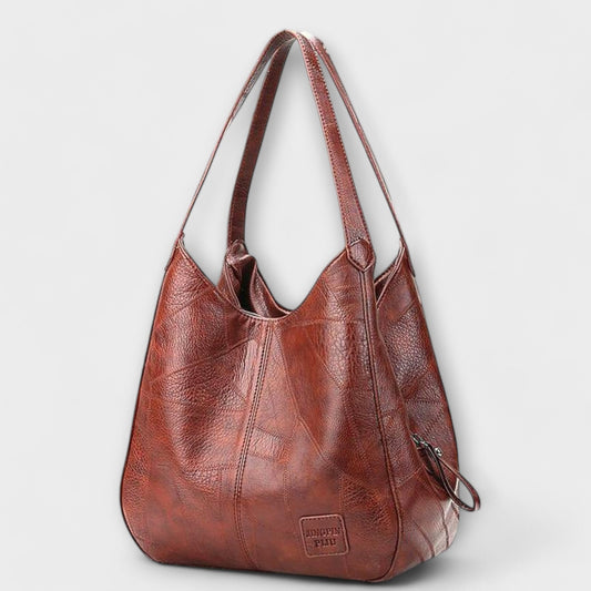 Aurellia Vintage Leather Bag - Spacious, Elegant Design for Daily Use