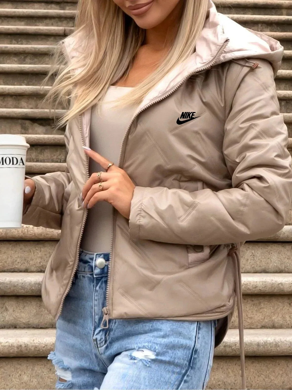 NK – Lightweight Puffer Jacket with Hood