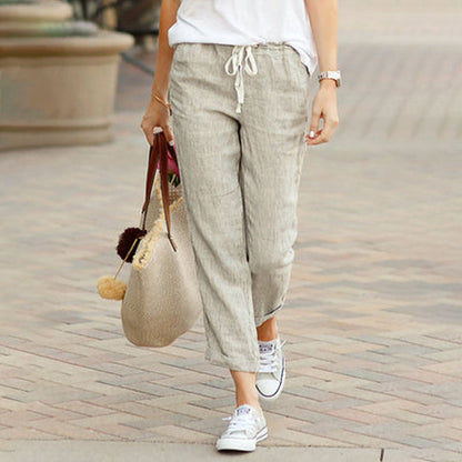 【Cotton and Linen】Casual Straight Pants
