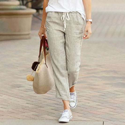 【Cotton and Linen】Casual Straight Pants