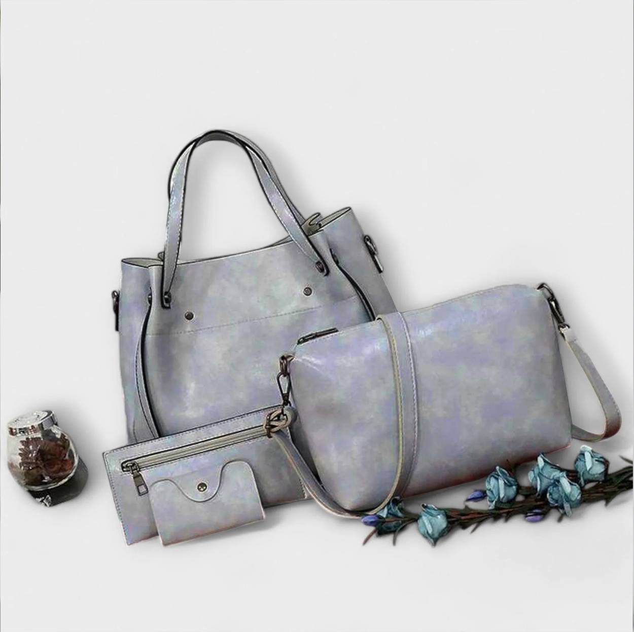 Aurellia - Set of 4 Elegant Vintage Bags for Everyday Use