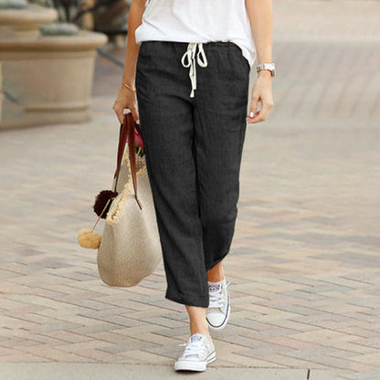 【Cotton and Linen】Casual Straight Pants