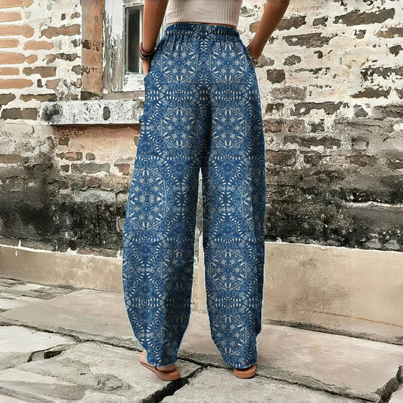 Vintage Ethnic Printed Trousers