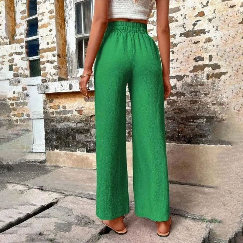 Casual Solid Colour Trousers