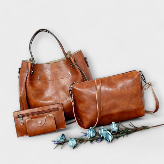 Aurellia - Set of 4 Elegant Vintage Bags for Everyday Use