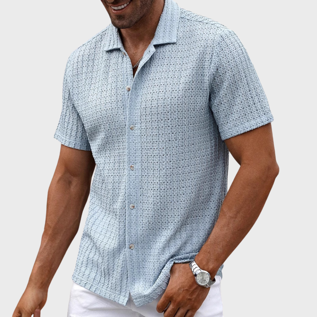 Breeze Textured Knit Shirt Haven Hills