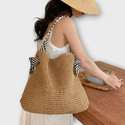 Suzu - Sierra Boho Tote Bag, Handwoven, Comfortable Straps, Secure Magnetic Closure, Versatile Capacity