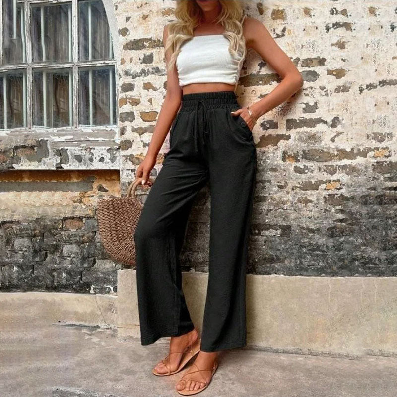 Casual Solid Colour Trousers