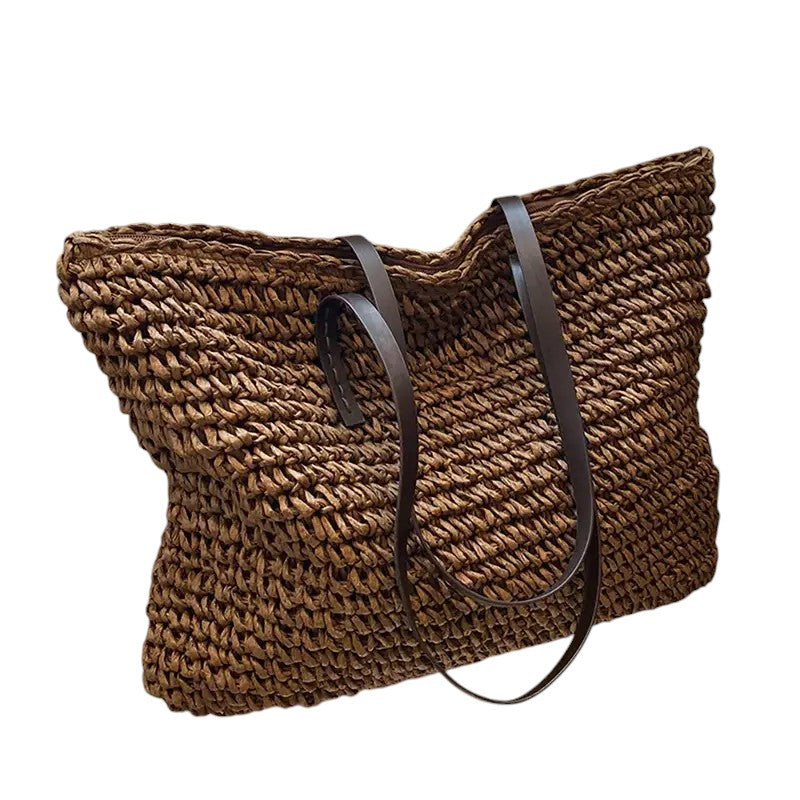 Aurellia Woven Straw Crossbody Bag with Durable Straps for Everyday Use
