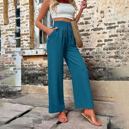 Casual Solid Colour Trousers