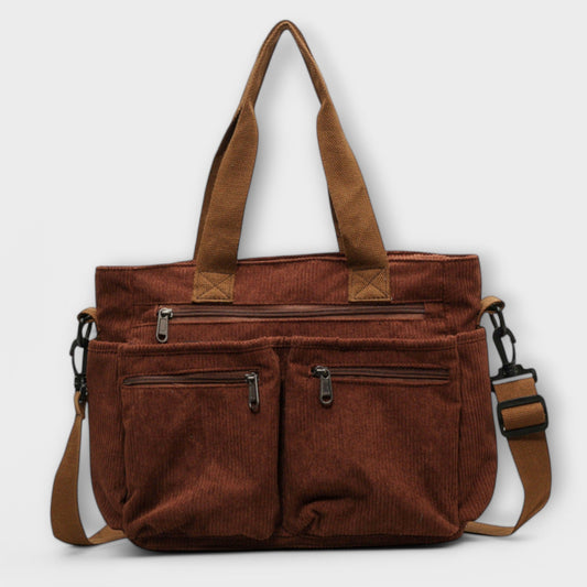 Aurellia Shoulder Bag - Lightweight, Water-Resistant Rope Material, Spacious Zippered Compartment, Ideal for Work or Travel