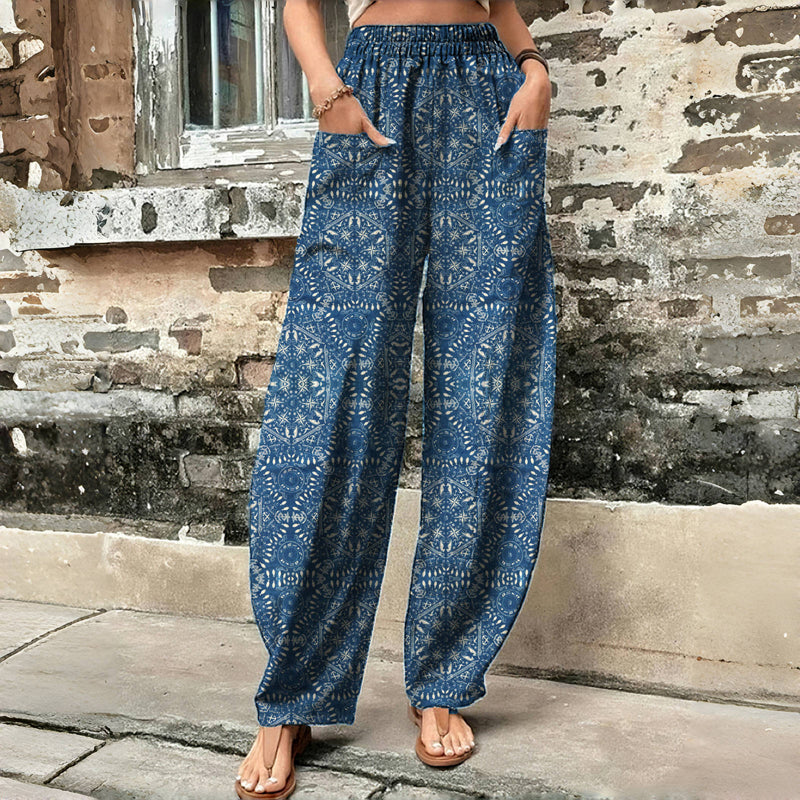 Vintage Ethnic Printed Trousers