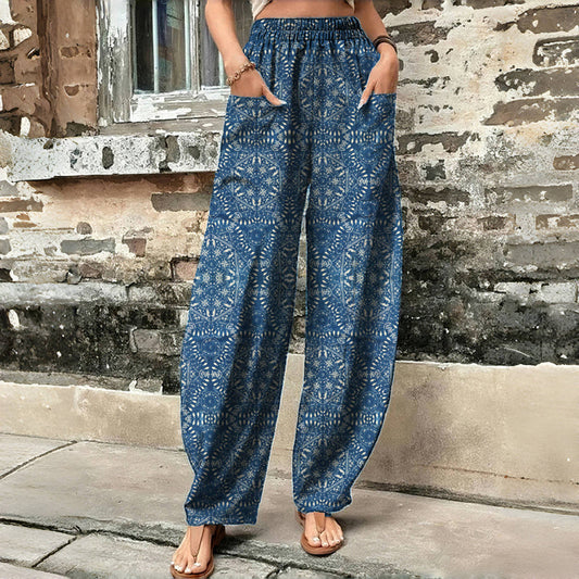 Vintage Ethnic Printed Trousers