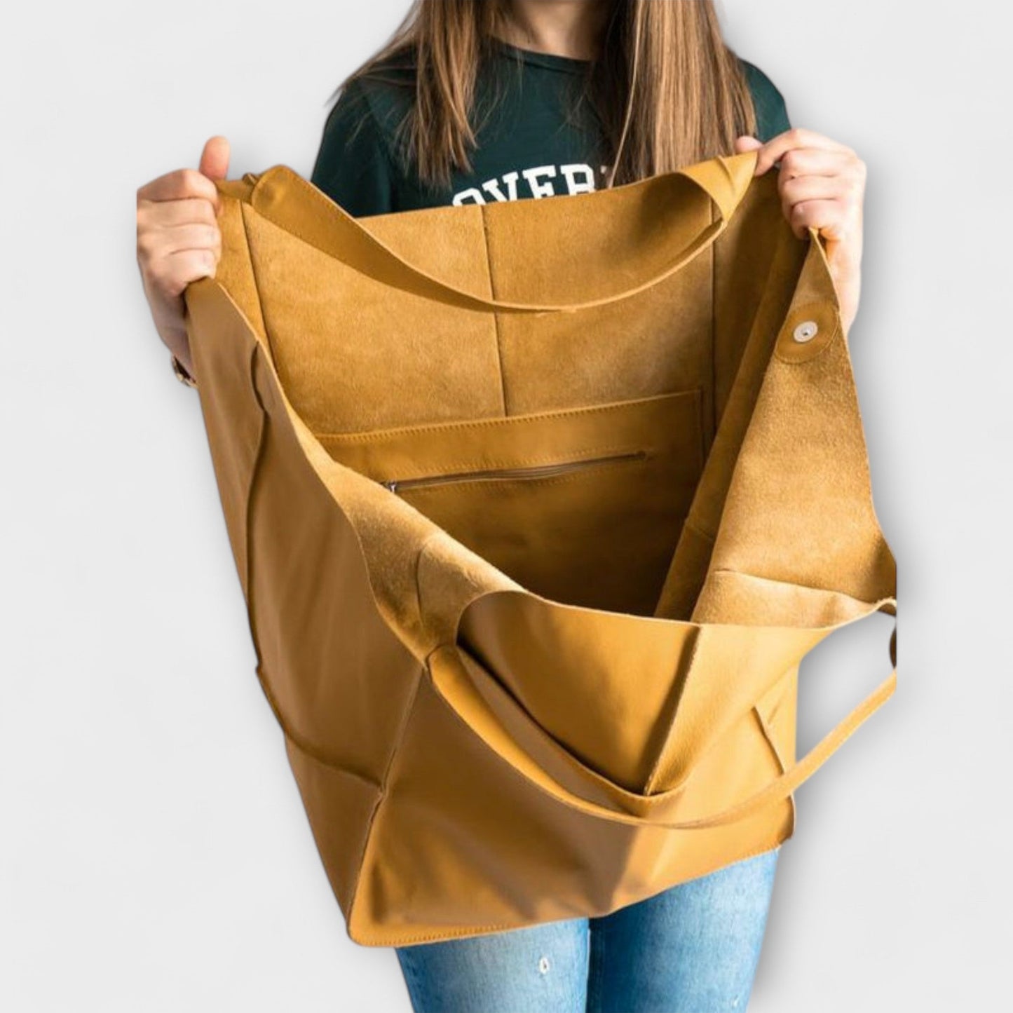 Aurellia Oversized Weekender Bag, PU Leather, Versatile Travel Tote