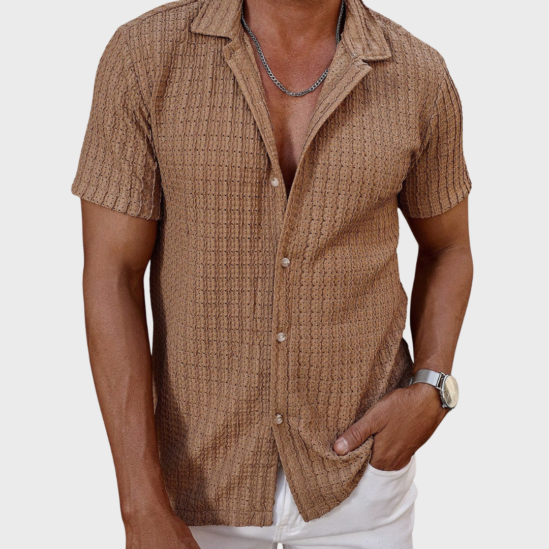 Breeze Textured Knit Shirt Haven Hills