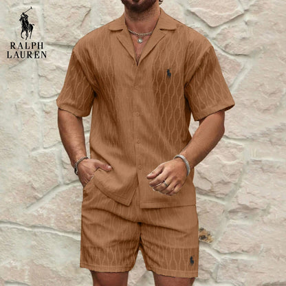 RL Textured Summer Set – Shirt & Shorts Offer