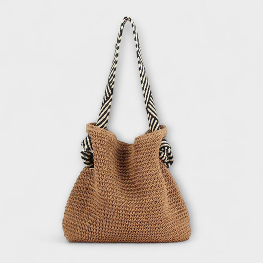 Suzu - Sierra Boho Tote Bag, Handwoven, Comfortable Straps, Secure Magnetic Closure, Versatile Capacity