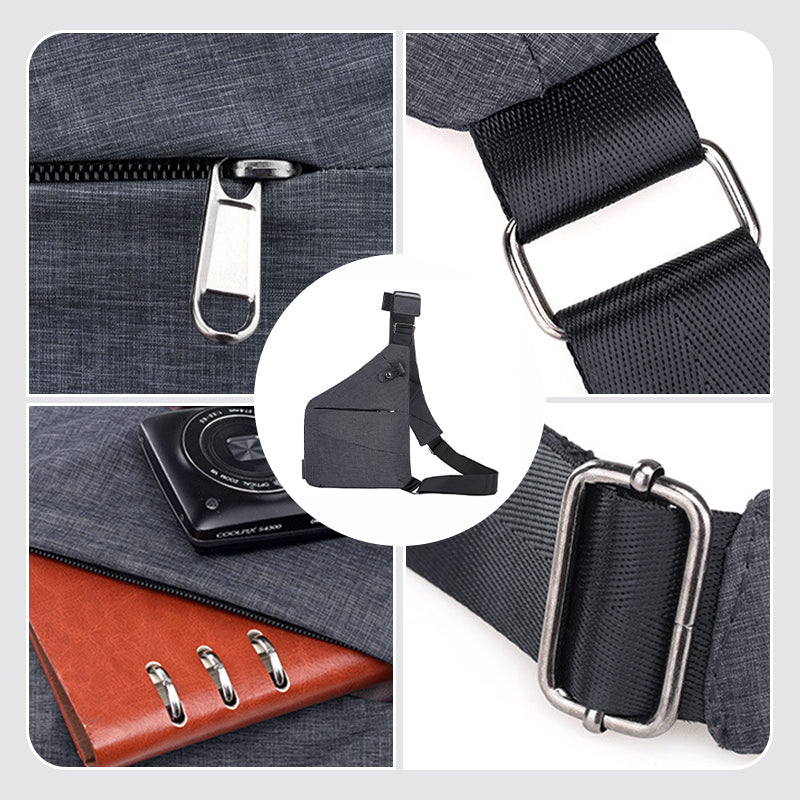 Aurellia - Anti-theft Shoulder Bag, Waterproof, Lightweight, for Travel and Excursions, Ergonomic and Spacious Design