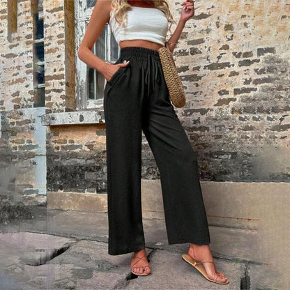 Casual Solid Colour Trousers