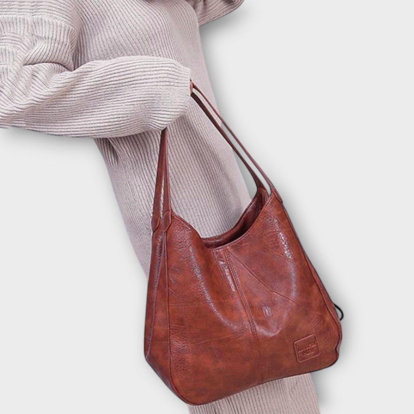 Aurellia Vintage Leather Bag - Spacious, Elegant Design for Daily Use