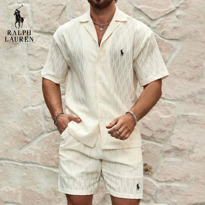 RL Textured Summer Set – Shirt & Shorts Offer