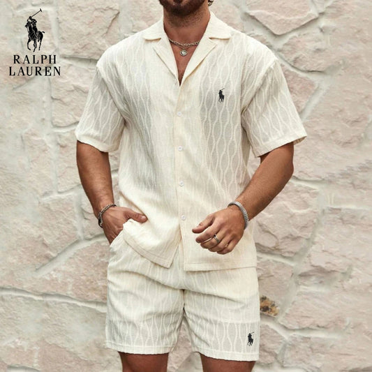 RL Textured Summer Set – Shirt & Shorts Offer
