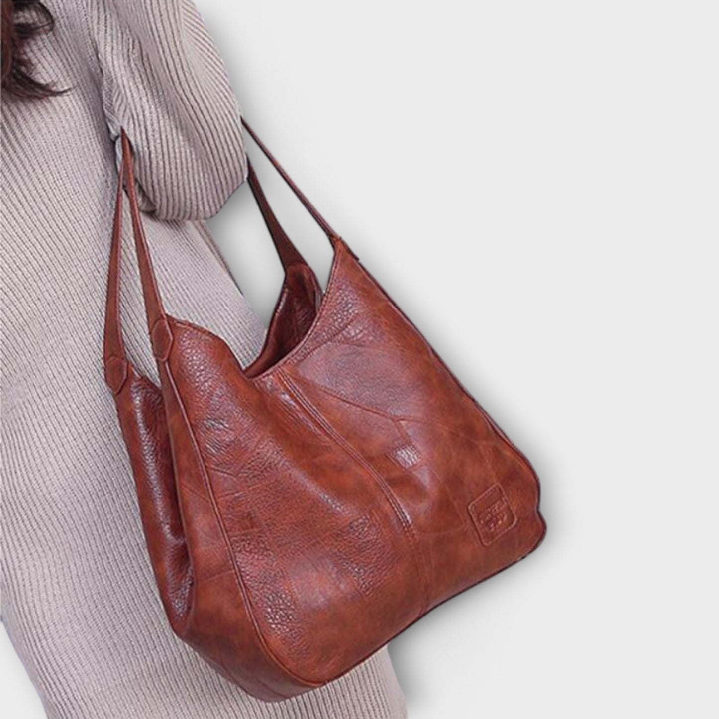 Aurellia Vintage Leather Bag - Spacious, Elegant Design for Daily Use