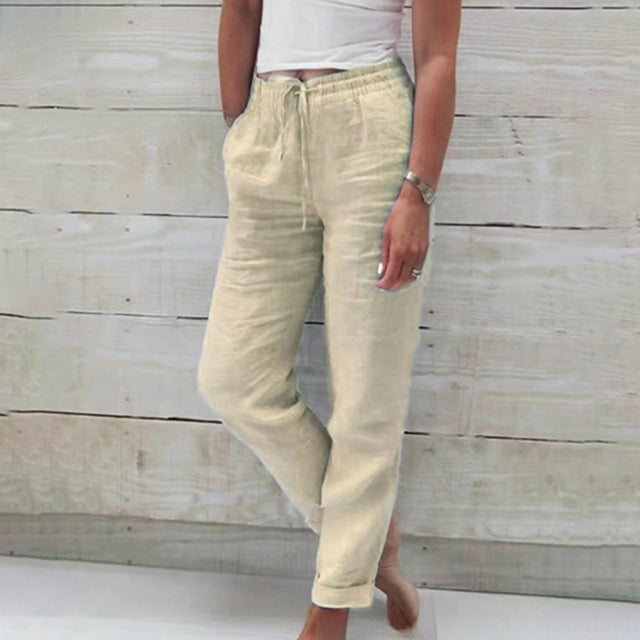 【Cotton and Linen】Casual Straight Trousers