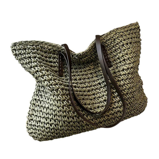 Aurellia Woven Straw Crossbody Bag with Durable Straps for Everyday Use