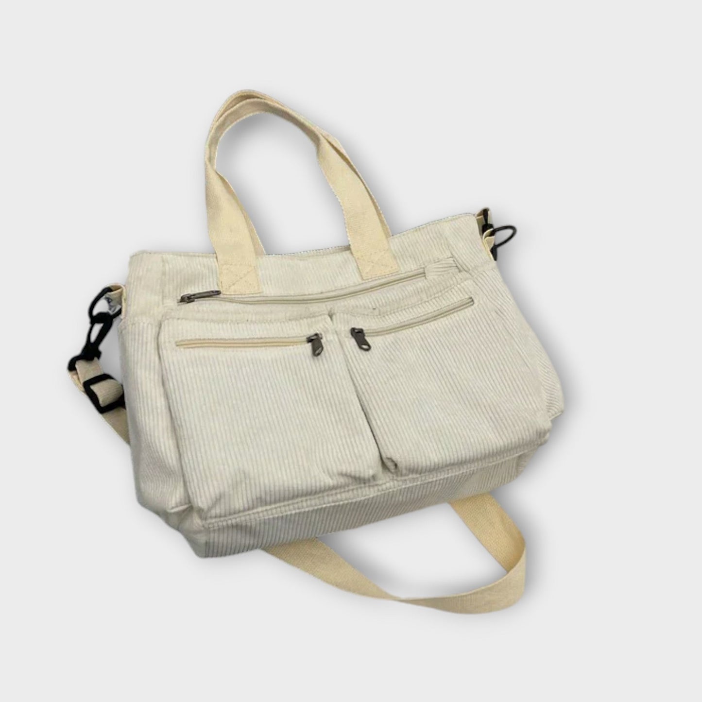 Aurellia Shoulder Bag - Lightweight, Water-Resistant Rope Material, Spacious Zippered Compartment, Ideal for Work or Travel