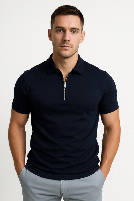 Lucente™ | Polo Shirt with Half Zip
