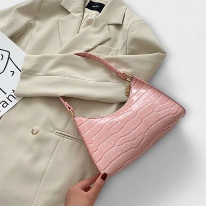 Aurellia. - Spacious and Elegant Glossy Leather Bag for Everyday Use