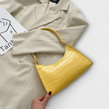 Aurellia. - Spacious and Elegant Glossy Leather Bag for Everyday Use