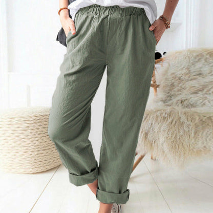 Casual Plain Trousers