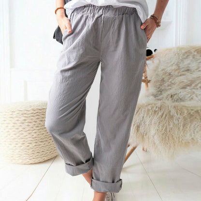 Casual Plain Trousers