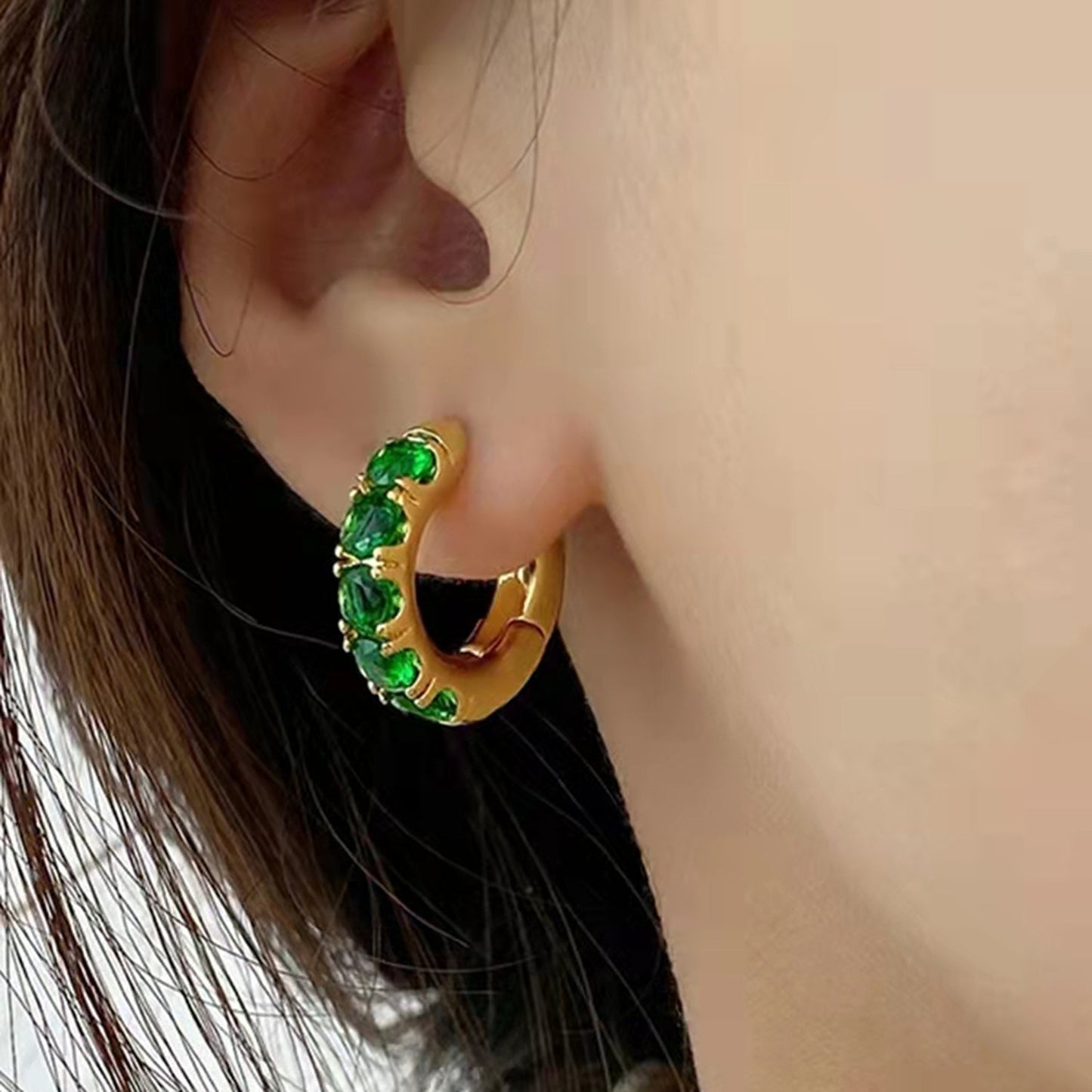 Velvet Aurora Hoops